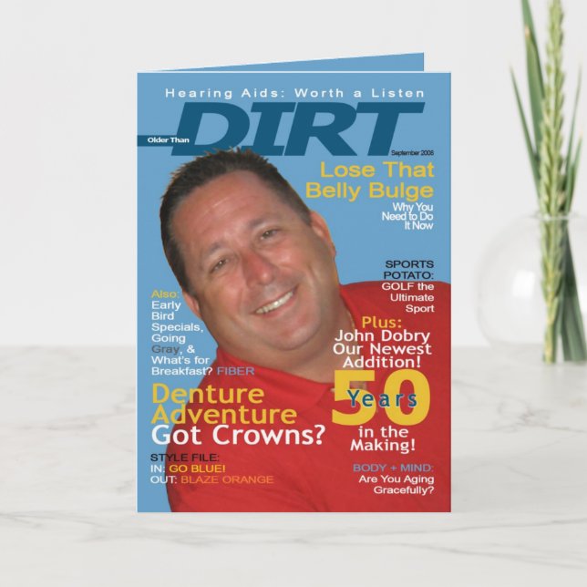 Older Than Dirt Invitation (Front)