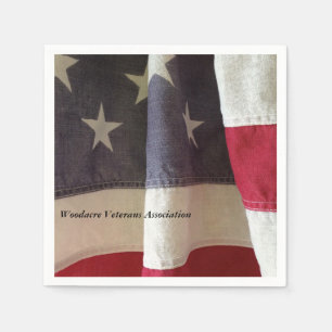 Older USA flag Napkin