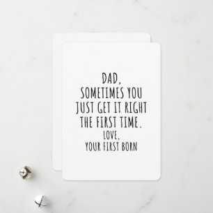 Oldest Child Dad Funny Father’s Day Holiday Card