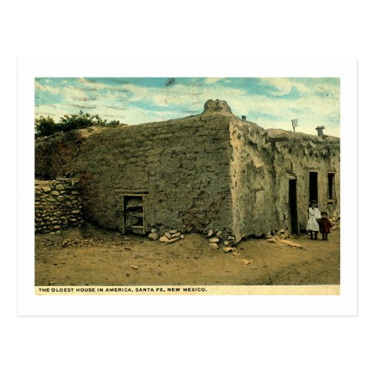 Oldest House in America, Santa Fe New Mexico Postcard