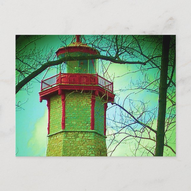 Oldest LIGHT HOUSE at Toronto Centre Island Postcard (Front)