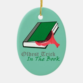 Oldest Trick in the Book (Whoopie Cushion) Ceramic Tree Decoration