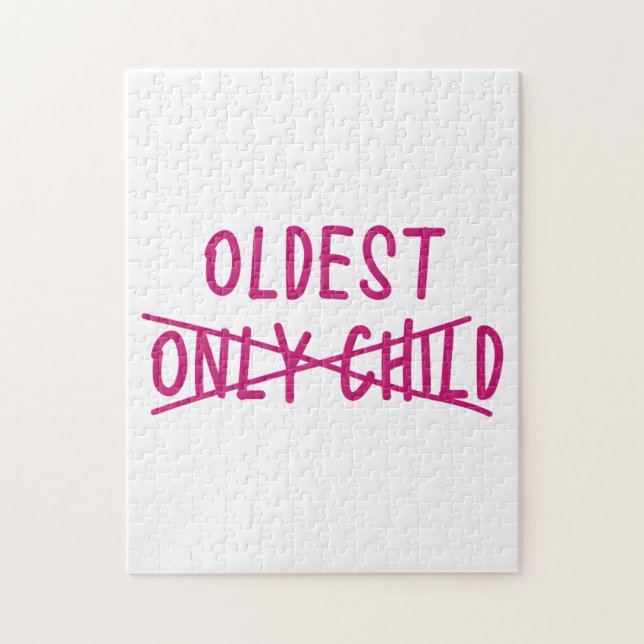 Oldest with Only Child Crossed Out Jigsaw Puzzle (Vertical)