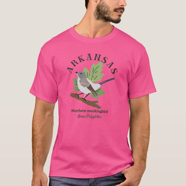 OldFashioned Arkansas Northern Mockingbird Brown T T-Shirt (Front)
