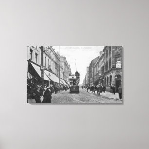 Oldham Street, Manchester, c.1910 Canvas Print