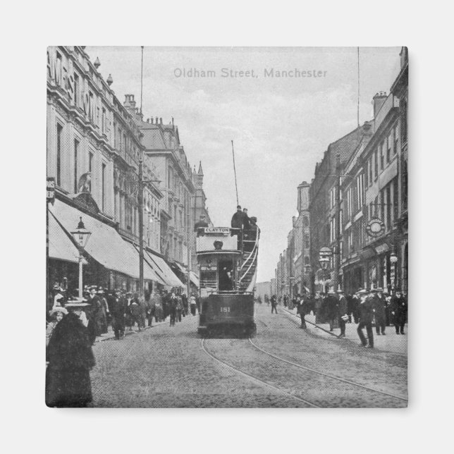Oldham Street, Manchester, c.1910 Magnet (Front)
