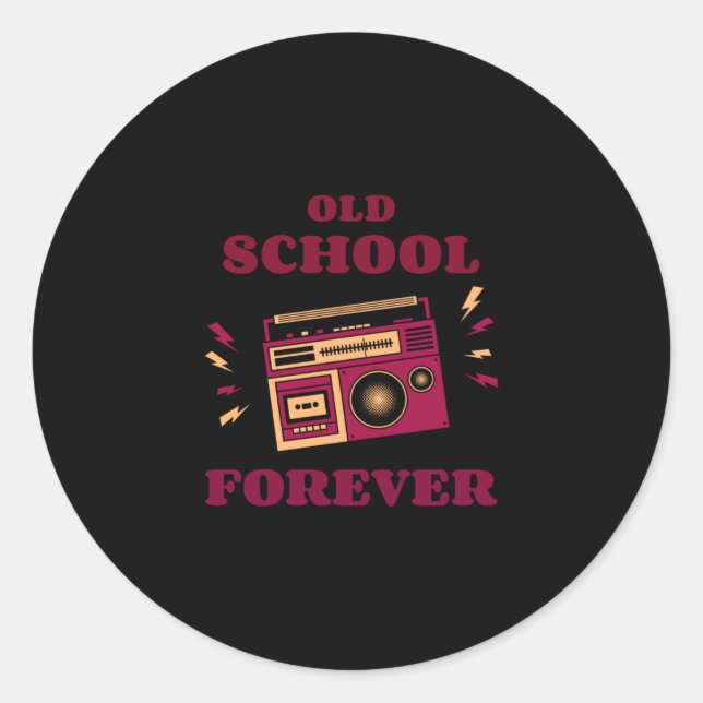 Oldie But Goodie - Retro Jukebox Fans Classic Round Sticker (Front)