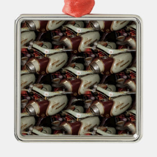 Oldie Motorcycle multiple Metal Tree Decoration