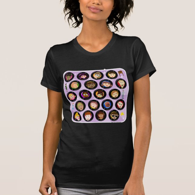 Oldies Hit Parade Fun Cute Record Art Fun T-Shirt (Front)