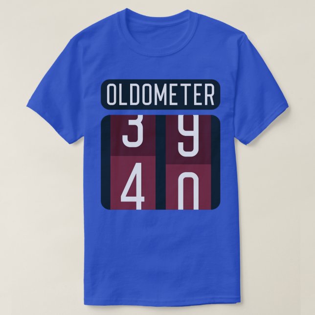 Oldometer 40 3 T-Shirt (Design Front)