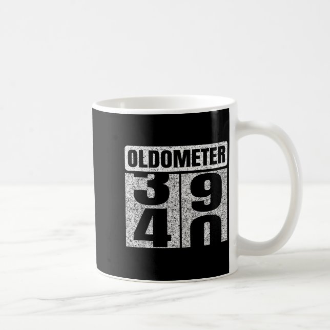 Oldometer &#; -40 40th Birthday 40 Year Old Funny  Coffee Mug (Right)