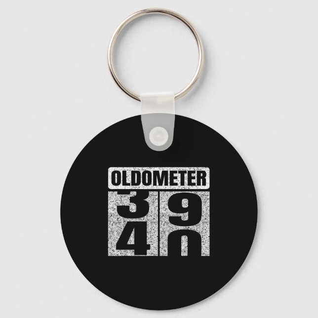 Oldometer &#; -40 40th Birthday 40 Year Old Funny  Key Ring (Front)