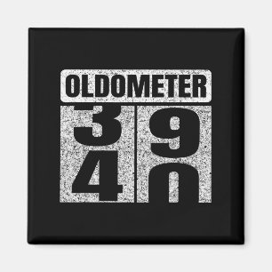 Oldometer &#; -40 40th Birthday 40 Year Old Funny  Magnet