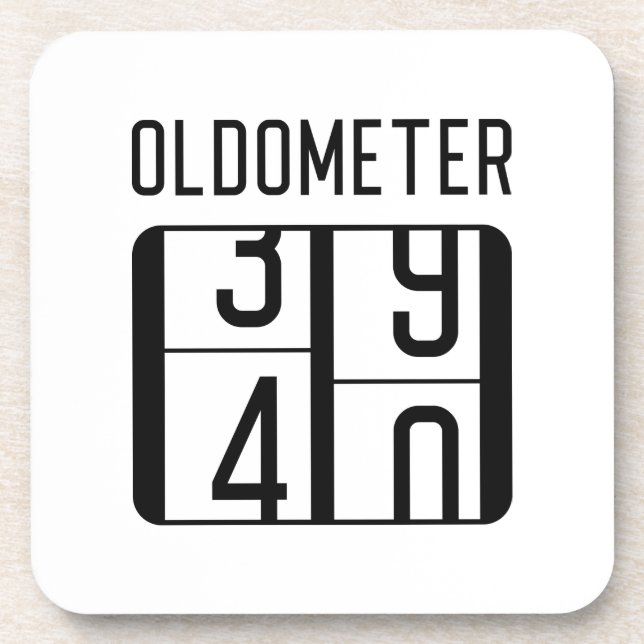 Oldometer 40 coaster (Front)