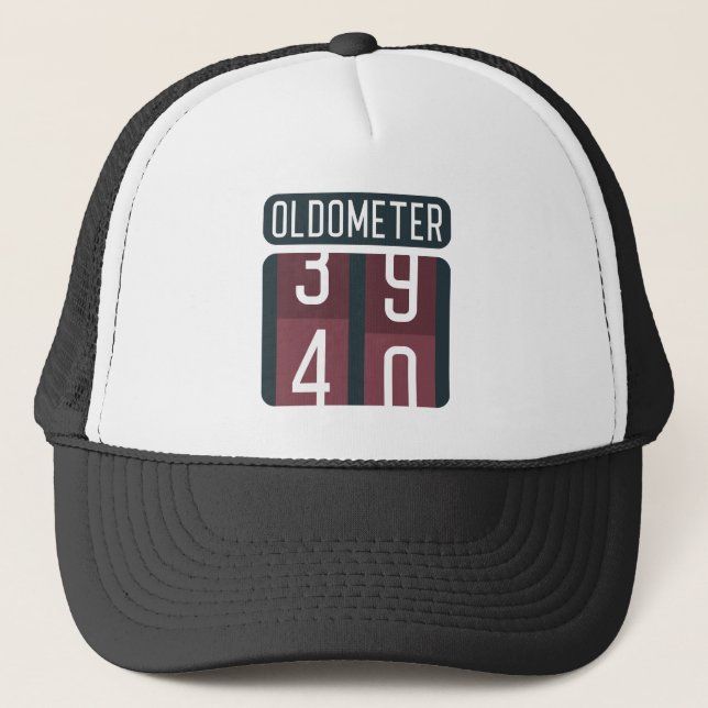 Oldometer 40 trucker hat (Front)