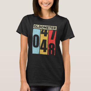 Oldometer 47-48 Funny 48th Birthday Odometer Gift T-Shirt