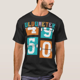 Oldometer 50th Birthday For Men And Women  7 T-Shirt