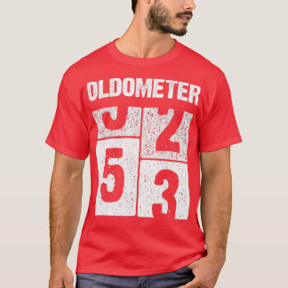 Oldometer 53 Years Old Born in 1968 53rd Birthday  T-Shirt