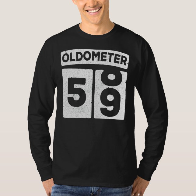 Oldometer 58 59tee 59th Birthday  1 T-Shirt (Front)