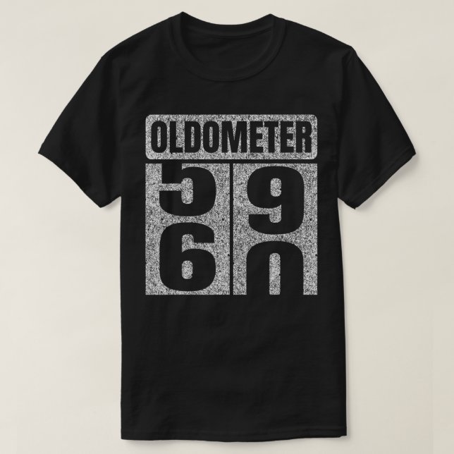 Oldometer 5960 60th Birthday Gifts Idea 60 Years O T-Shirt (Design Front)
