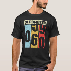 Oldometer 59-60 Funny 60th Birthday Odometer Gift T-Shirt