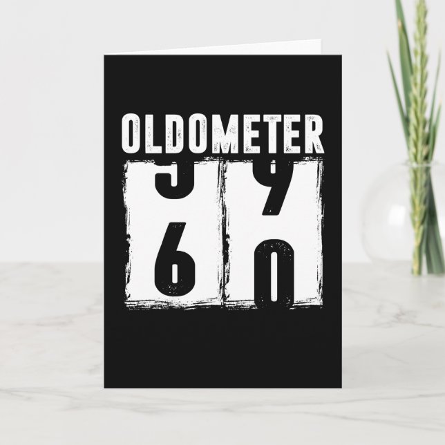 Oldometer 60 60th Birthday Card (Front)
