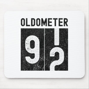 Oldometer 92nd Birthday Funny Retro Turning 92 Yea Mouse Mat