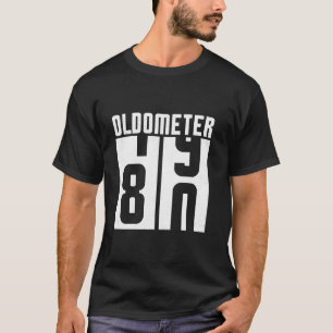 Oldometer Odometer Funny 80th Birthday 80 Years Ol T-Shirt