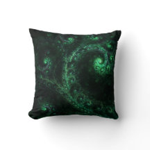 OldOnes Spiral Fractal Throw Pillow