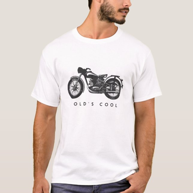 Old's cool Vintage Bike T-Shirt (Front)