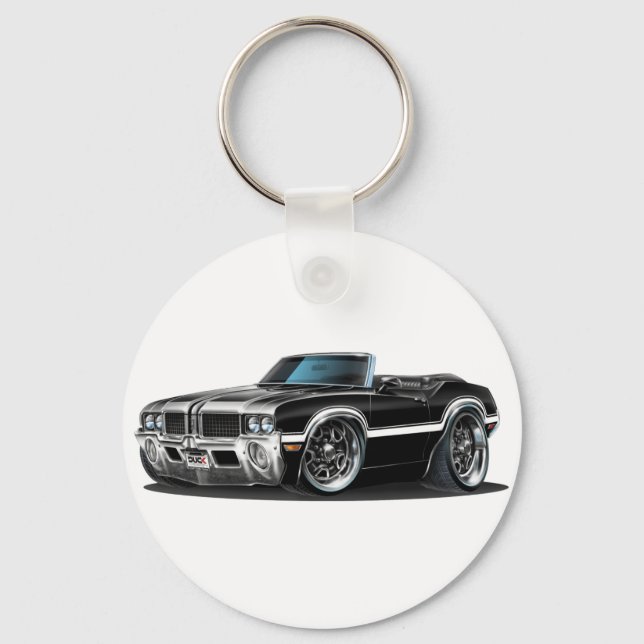 Olds Cutlass Black Convertible Key Ring (Front)
