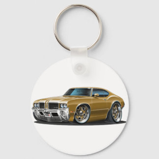 Olds Cutlass Brown Car Key Ring
