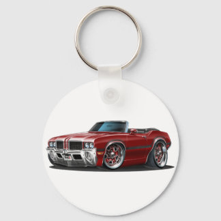 Olds Cutlass Maroon Car Key Ring
