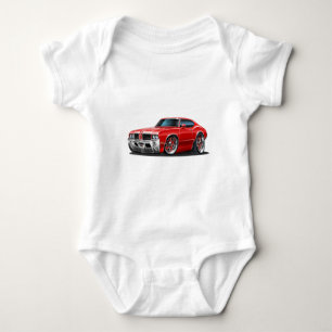 Olds Cutlass Red Car Baby Bodysuit