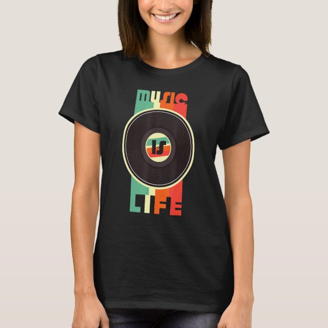 Oldschool Music Ghetto Blaster Vintage Style T-Shirt (Front)