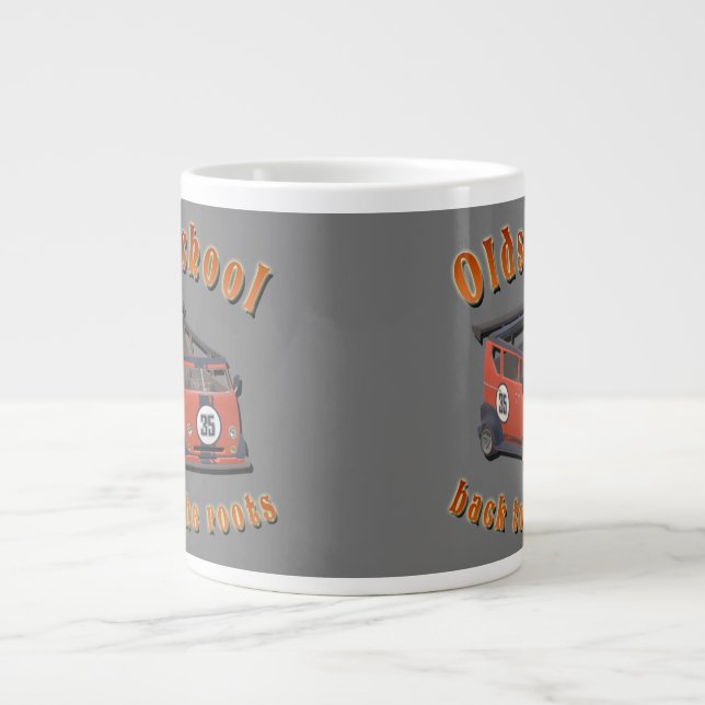 Oldschool Speed - ​Back to the roots! Large Coffee Mug (Front)