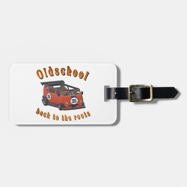 Oldschool Speed - ​Back to the roots! Luggage Tag (Front Horizontal)