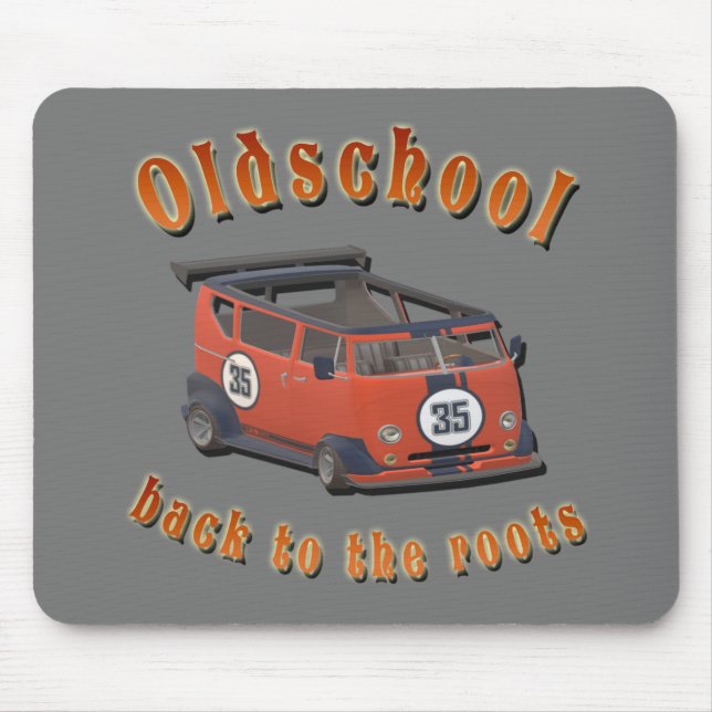 Oldschool Speed - ​Back to the roots! Mouse Mat (Front)