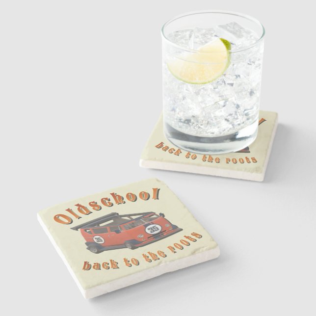 Oldschool Speed - ​Back to the roots! Stone Coaster (Side)