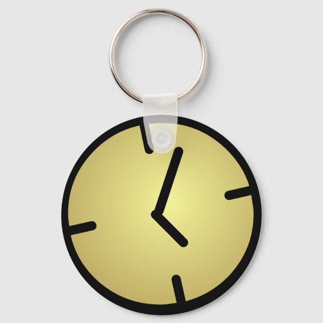 Oldskool Clock Keychain (Front)