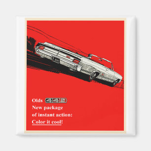 Oldsmobile 442 vintage advertisement magnet