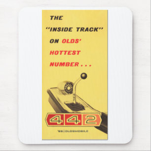 Oldsmobile 442 - vintage folder page reproduction mouse mat