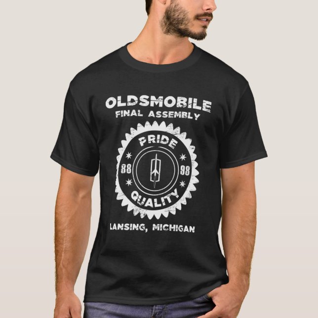 Oldsmobile Final Assembly Classic Car Show Graphic T-Shirt (Front)