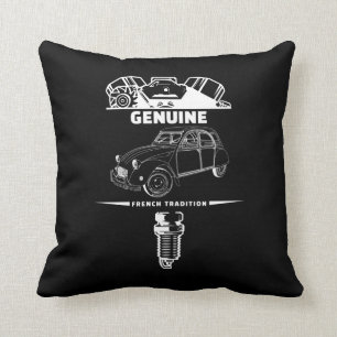 oldtimer 2cv Deux Chevaux French Tradition Cushion