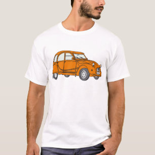 Oldtimer 2cv Ente Orange T-Shirt