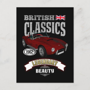 Oldtimer AC Cobra British Beauty Postcard