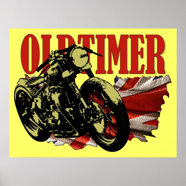 Oldtimer Bobber Poster (Front)