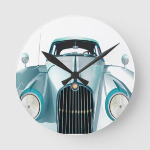oldtimer car vintage automobile round clock