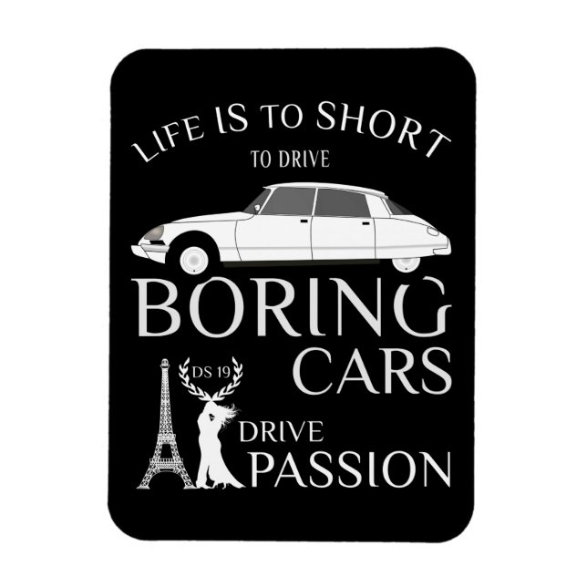 Oldtimer Citroen DS 19 Drive Passion Magnet (Vertical)