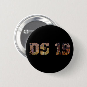 Oldtimer Citroen DS 19 Limousine 6 Cm Round Badge